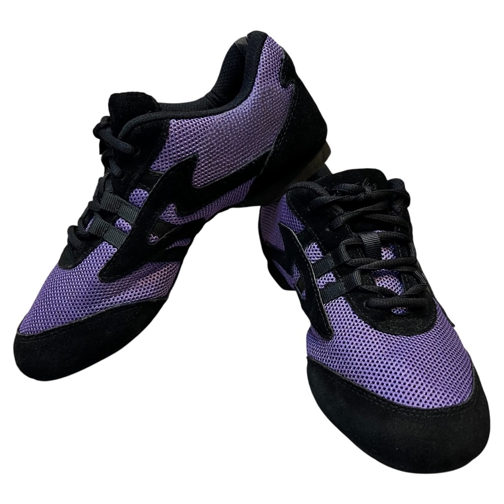 SANSHA Salsette Dance Shoe Purple Mesh/Suede. Split Sole. Stored Great Condition